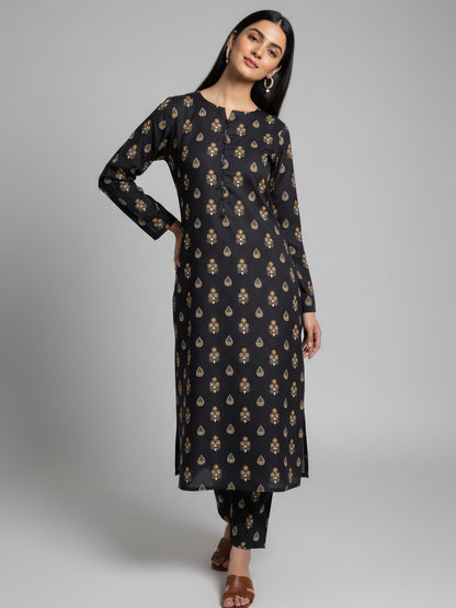 Noir Royale – Printed Textured Lawn 2PC (Pret)