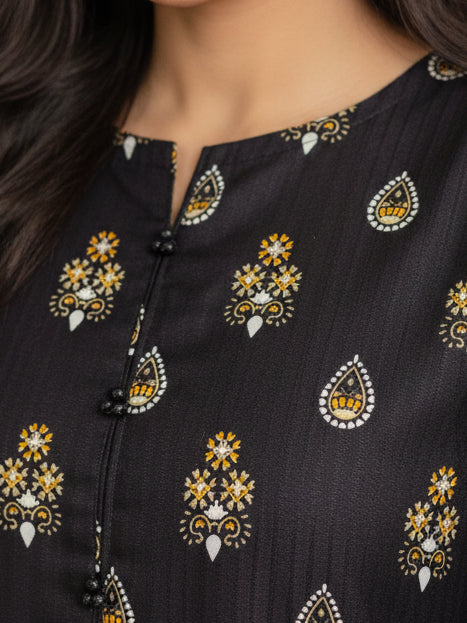 Midnight Charm Printed 2 PCS Kurta Set