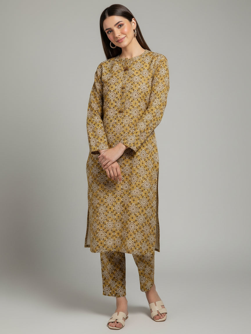 2 PCS Printed Kurta Set