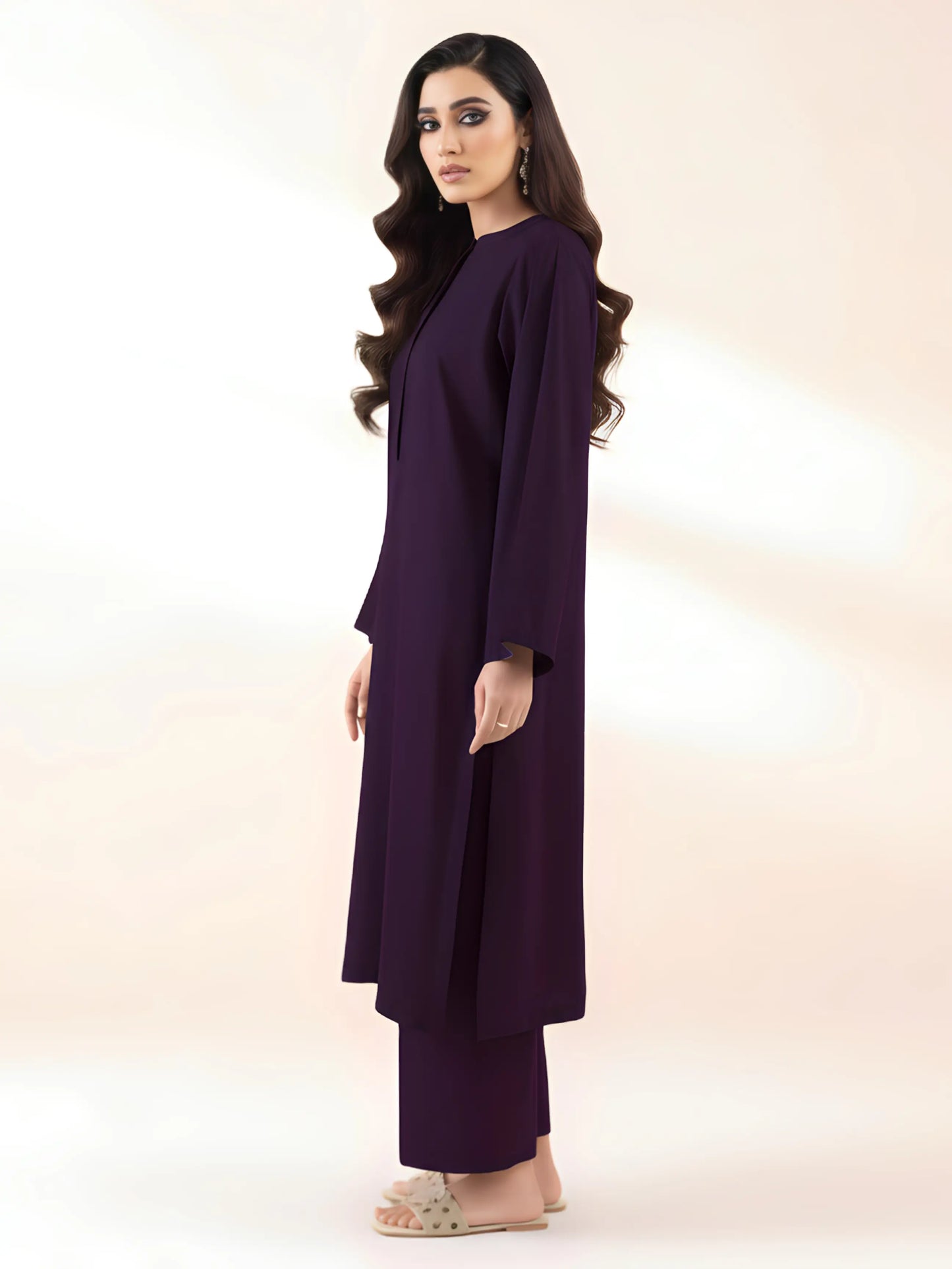 Stone Linen Kurta Set (Pret)