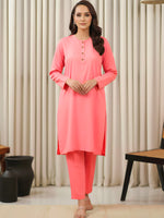 Linen Pocket Style Kurta Set – Premium Pret