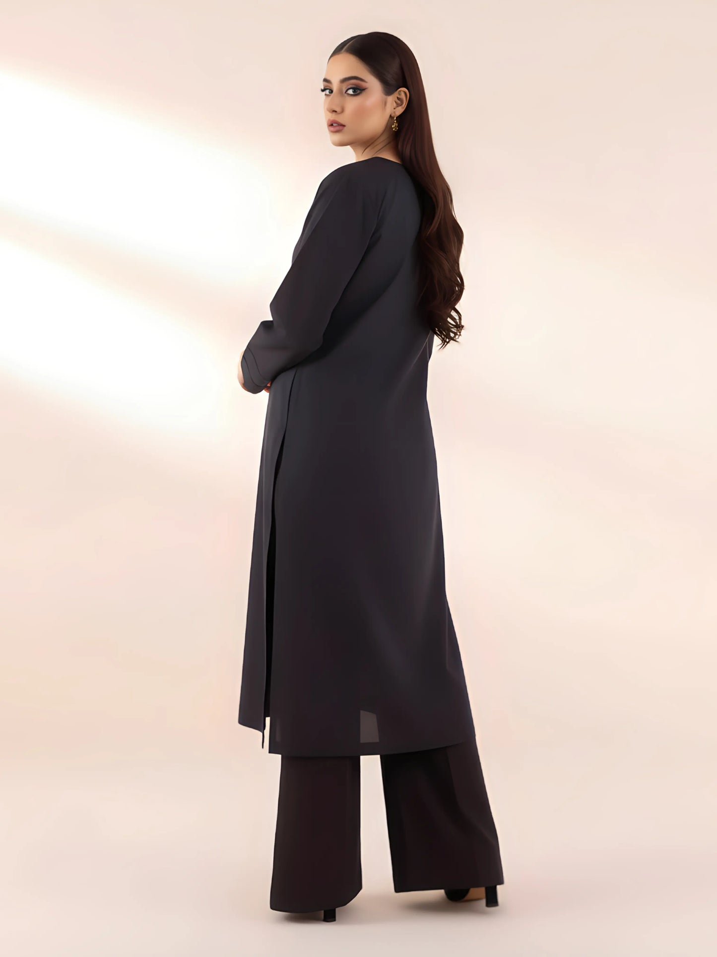 Stone Linen Kurta Set (Pret)