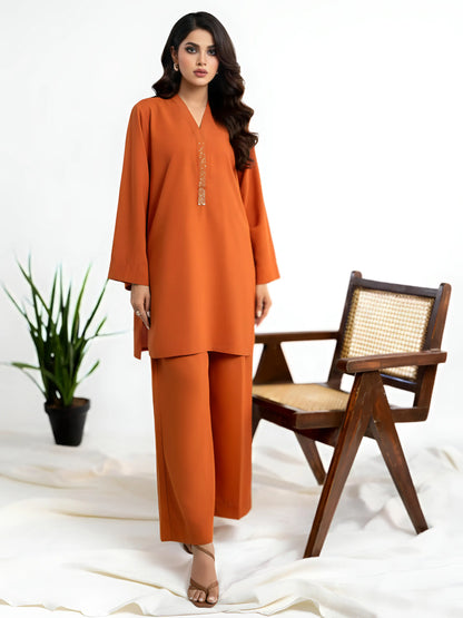 Premium Jacquard Cotton Satin 2 Piece (Pret)