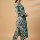Mint Bloom 2 PCS Printed Kurta Set