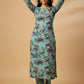 Mint Bloom 2 PCS Printed Kurta Set